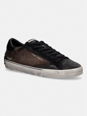 Crime London DISTRESSED 2.0 sneakersy męskie zamszowe brązowy