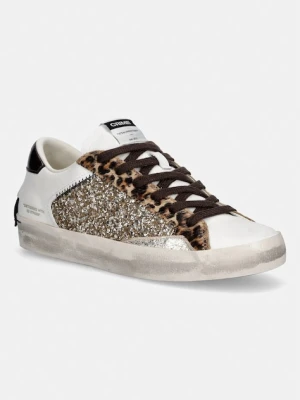 Crime London DISTRESSED sneakersy skórzane biały