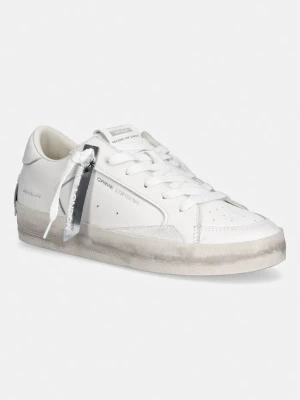 Crime London SK8 DELUXE sneakersy damskie skórzane biały