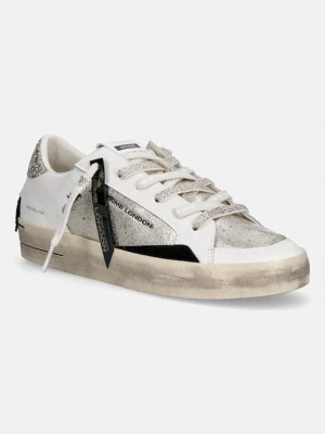 Crime London SK8 DELUXE sneakersy damskie skórzane biały