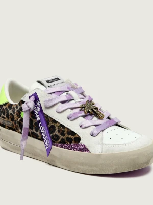Crime London Skórzane sneakersy SK8 DELUXE biały