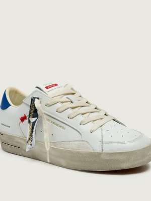 Crime London Skórzane sneakersy SK8 DELUXE biały