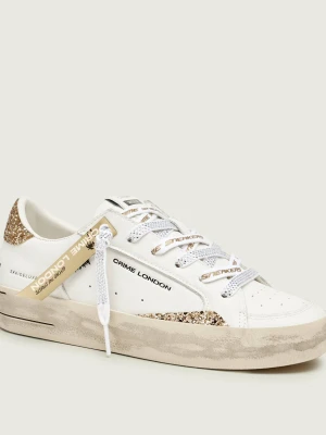 Crime London Skórzane sneakersy SK8 DELUXE biały