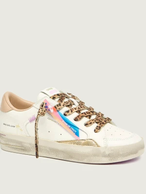 Crime London Skórzane sneakersy SK8 DELUXE biały