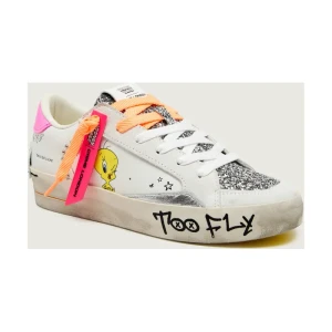 Crime London Skórzane sneakersy SK8 DELUXE | CRIME LONDON x LOONEY TUNES | zamsz