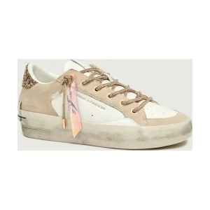 Crime London Skórzane sneakersy SK8 DELUXE WEDGE | zamsz