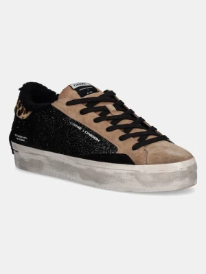 Crime London sneakersy DISTRESSED PLATFORM damskie kolor brązowy 25070AA8