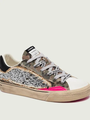 Crime London Sneakersy DISTRESSED | z dodatkiem skóry