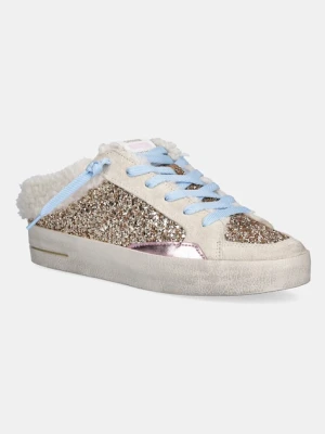 Crime London sneakersy SK8 DELUXE SABOT damskie kolor złoty 21172AA7