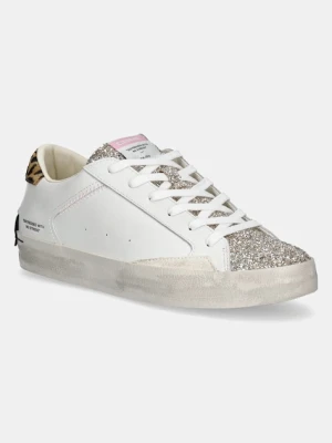 Crime London sneakersy skórzane DISTRESSED damskie kolor biały 20007PP7