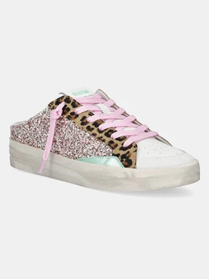 Crime London sneakersy skórzane SK8 DELUX SABOT różowy