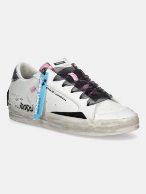 Crime London sneakersy skórzane SK8 DELUXE damskie kolor biały 25102AA8