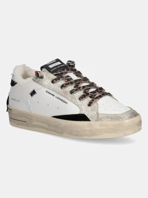 Crime London sneakersy skórzane SK8 DELUXE damskie kolor biały 25105AA8