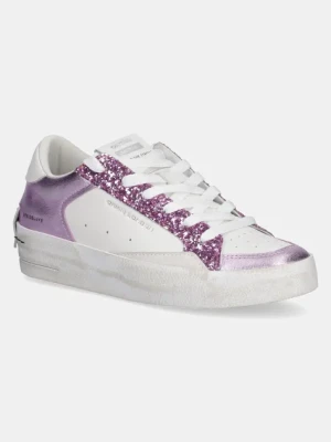 Crime London sneakersy skórzane SK8 DELUXE WEDGE damskie kolor fioletowy 20133PP7
