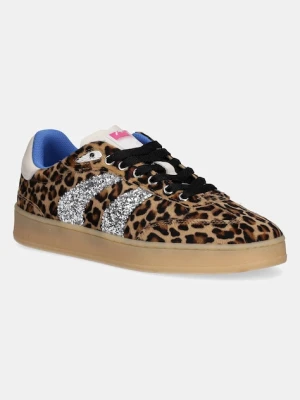 Crime London sneakersy skórzane WEMBLEY damskie kolor brązowy 25250AA8