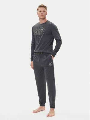 Cristiano Ronaldo CR7 Piżama 8730-42 Szary Regular Fit