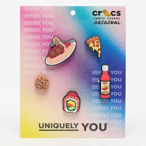 Crocs 5 PACK - Jibbitz Food Please uniseks Różne wielokolorowy rozmiar Akcesoria