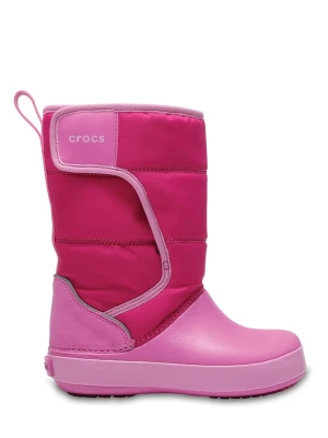 Crocs Botki zimowe "Lodge Point" w kolorze różowym rozmiar: 29 / 30