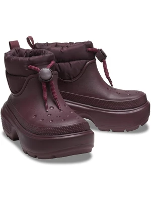 Crocs Botki zimowe "Stomp Puff" w kolorze bordowym rozmiar: 41/42