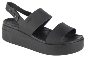 Crocs Brooklyn Low Wedge 206453-060, Damskie, Czarne, sandały sportowe, syntetyk, rozmiar: 36/37