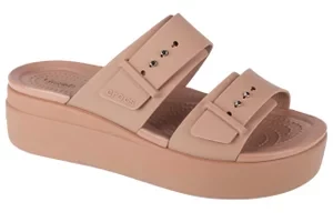 Crocs Brooklyn Low Wedge Sandal 207431-2Q9, Damskie, Brązowe, klapki, syntetyk, rozmiar: 36/37