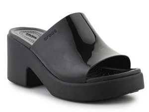 Crocs Brooklyn Slide High Shine Heel 209709-001 Black
