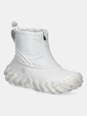 Crocs buty Echo Boot Z Shield damskie kolor szary na płaskim obcasie lekko ocieplone 210315