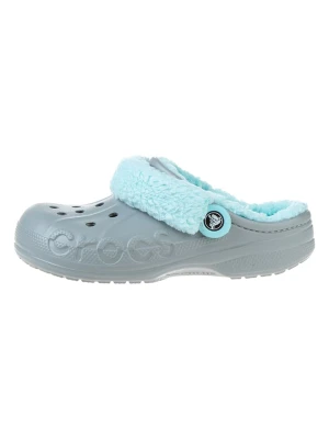 Crocs Chodaki "Baya Lined Fuzz Strap" w kolorze szaro-błękitnym rozmiar: 37/38