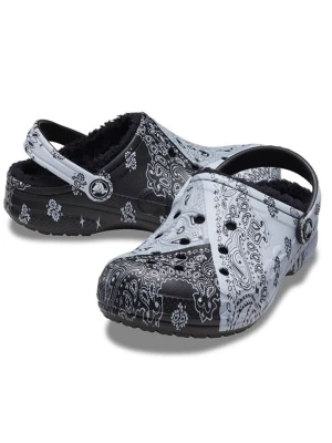 Crocs Chodaki "Baya" w kolorze czarno-białym rozmiar: 28/29