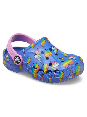 Crocs Chodaki "Baya" w kolorze niebieskim ze wzorem rozmiar: 19/20