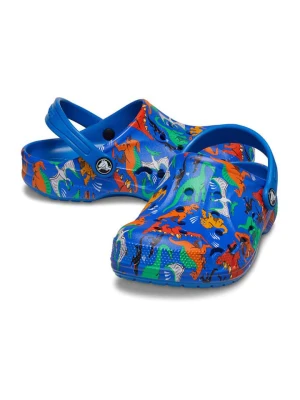Crocs Chodaki "Baya" w kolorze niebieskim ze wzorem rozmiar: 33/34