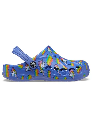 Crocs Chodaki "Baya" w kolorze niebieskim ze wzorem rozmiar: 34/35