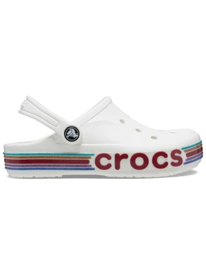 Crocs Chodaki "Bayaband" w kolorze białym ze wzorem rozmiar: 30/31