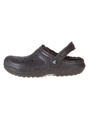 Crocs Chodaki "Classic Fuzz Lined Glitter" w kolorze czarnym rozmiar: 36 / 37
