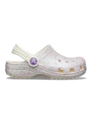 Crocs Chodaki "Classic Glitter" w kolorze kremowym ze wzorem rozmiar: 20/21