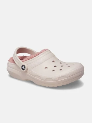 Crocs Chodaki "Classic Lined" w kolorze jasnoróżowo-kremowym rozmiar: 42/43