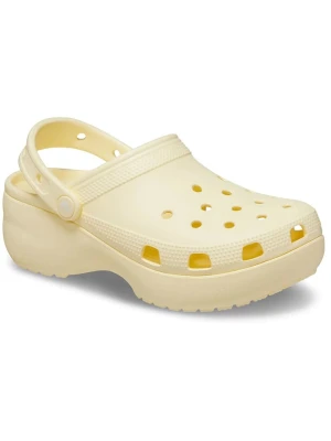 Crocs Chodaki "Classic Platform" w kolorze kremowym rozmiar: 37/38