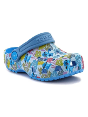 Crocs Chodaki "Classic" w kolorze niebieskim ze wzorem rozmiar: 25/26