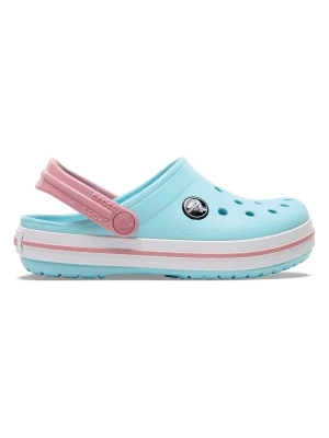 Crocs Chodaki "Crocband" w kolorze błękitno-jasnoróżowym rozmiar: 33/34