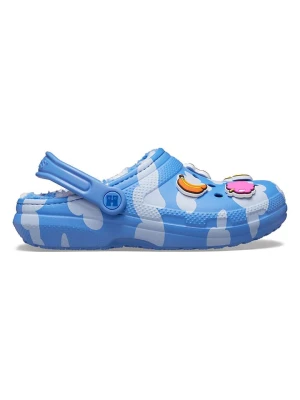 Crocs Chodaki "Happy Socks X Crocs Classic" w kolorze niebiesko-białym ze wzorem rozmiar: 36/37