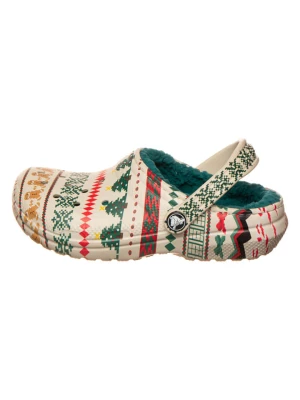 Crocs Chodaki "Lined Fair Isle" w kolorze beżowym rozmiar: 30 / 31