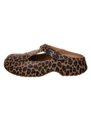 Crocs Chodaki "Mary Jane Animal" w kolorze jasnobrązowym rozmiar: 42 / 43