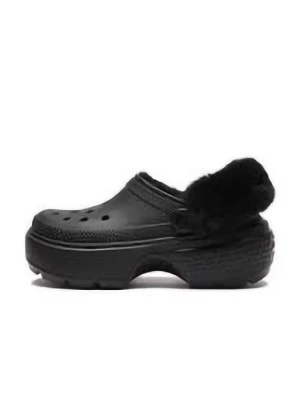 Crocs Chodaki "Stomp Lined" w kolorze czarnym rozmiar: 38/39
