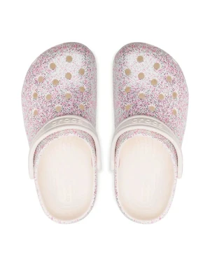 Crocs Chodaki w kolorze srebrnym ze wzorem rozmiar: 32/33