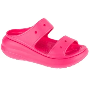 Crocs Classic Crush Sandal 207670-6ZQ, Damskie, Różowe, klapki, syntetyk, rozmiar: 36/37