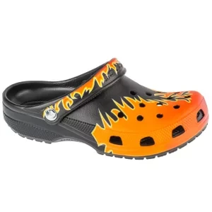 Crocs Classic Flames Clog 211004-0C4, Męskie, Czarne, klapki, syntetyk, rozmiar: 38/39