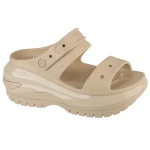 Crocs Classic Mega Crush Sandal 207989-2Y2, Damskie, Szare, klapki, syntetyk, rozmiar: 37/38