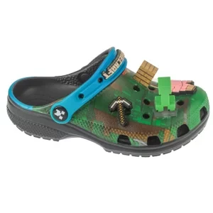 Crocs Classic Minecraft Clog Kids 210830-90H, Dla chłopca, Zielone, klapki, syntetyk, rozmiar: 33/34