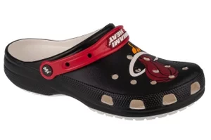 Crocs Classic NBA Miami Heats Clog 208861-001, Męskie, Czarne, klapki, syntetyk, rozmiar: 41/42