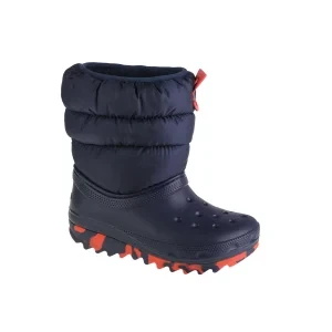 Crocs Classic Neo Puff Boot Kids 207684-410, Dla chłopca, Granatowe, śniegowce, syntetyk, rozmiar: 28/29